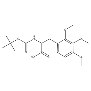 (2R)-2-[(Tert-butoxy)carbonylamino]-3-(2,3,4-trimethoxyphenyl)propanoic acid结构式