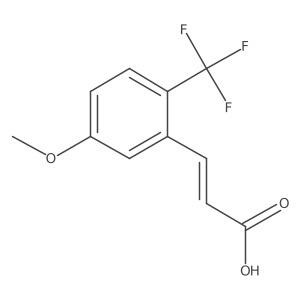 5-Methoxy-2-(trifluoromethyl)cinnamic acid Structure