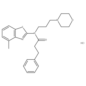N-(4-methylbenzo[d]thiazol-2-yl)-N-(3-morpholinopropyl)-3-phenylpropanamide hydrochloride Structure