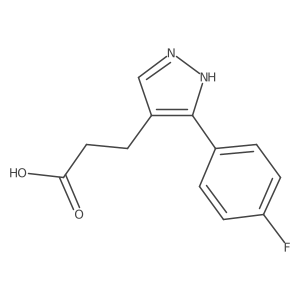 O=C(O)CCc1cn[nH]c1-c1ccc(F)cc1结构式
