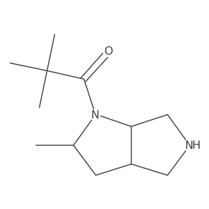 2,2-Dimethyl-1-{2-methyl-octahydropyrrolo[2,3-c]pyrrol-1-yl}propan-1-one Structure