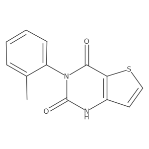 3-(2-methylphenyl)thieno[3,2-d]pyrimidine-2,4(1H,3H)-dione结构式