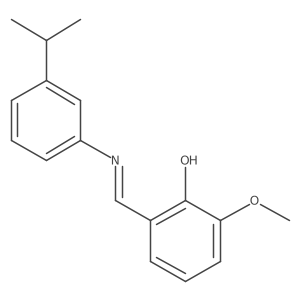 2-{(E)-[(3-isopropylphenyl)imino]methyl}-6-methoxyphenol结构式