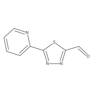 5-(Pyridin-2-yl)-1,3,4-thiadiazole-2-carbaldehyde Structure