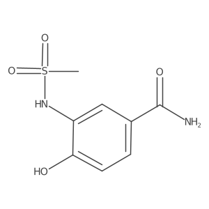 4-Hydroxy-3-(methylsulfonamido)benzamide结构式
