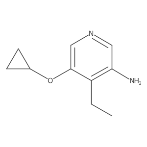 5-Cyclopropoxy-4-ethylpyridin-3-amine结构式