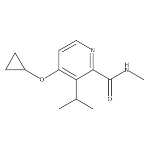 4-Cyclopropoxy-3-isopropyl-N-methylpicolinamide Structure
