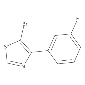 5-Bromo-4-(3-fluorophenyl)thiazole结构式