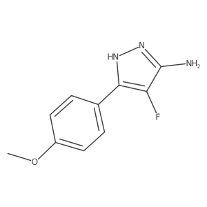 4-fluoro-3-(4-methoxyphenyl)-1H-pyrazol-5-amine Structure