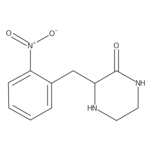 3-(2-Nitro-benzyl)-piperazin-2-one结构式