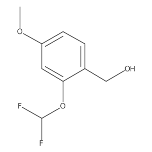 [2-(Difluoromethoxy)-4-methoxyphenyl]methanol结构式