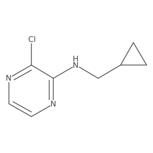 3-chloro-N-(cyclopropylmethyl)pyrazin-2-amine Structure