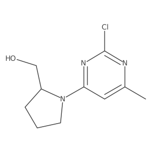 (1-(2-Chloro-6-methylpyrimidin-4-yl)pyrrolidin-2-yl)methanol结构式