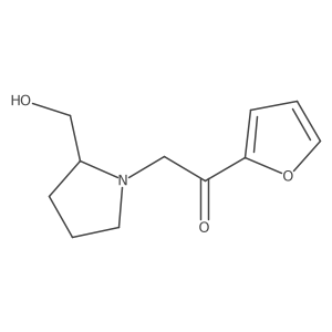 1-(Furan-2-yl)-2-(2-(hydroxymethyl)pyrrolidin-1-yl)ethanone Structure