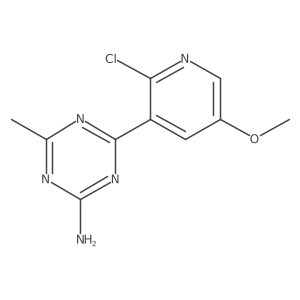 4-(2-Chloro-5-methoxypyridin-3-yl)-6-methyl-1,3,5-triazin-2-amine结构式