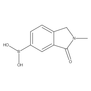 (2-Methyl-3-oxoisoindolin-5-yl)boronicacid结构式