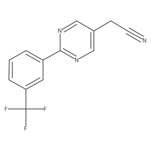 2-(3-(Trifluoromethyl)phenyl)pyrimidine-5-acetonitrile结构式