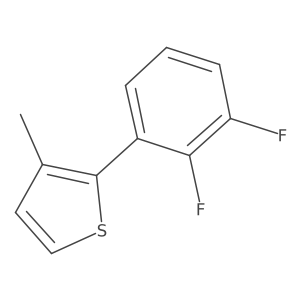 2-(2,3-Difluorophenyl)-3-methylthiophene Structure