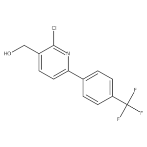 (2-Chloro-6-(4-(trifluoromethyl)phenyl)pyridin-3-yl)methanol Structure