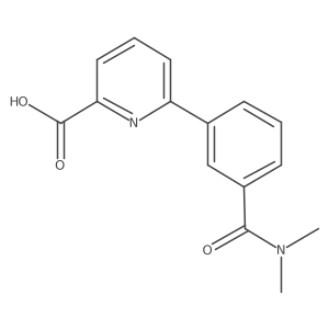 6-[3-(N,N-Dimethylaminocarbonyl)phenyl]picolinic acid结构式