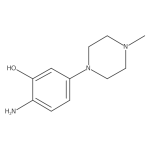 2-amino-5-(4-methyl-1-piperazinyl)-Phenol Structure