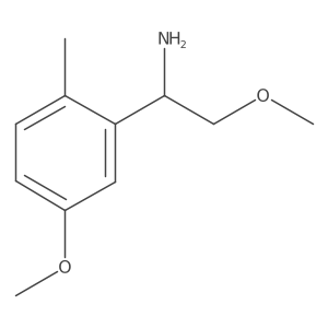 (S)-2-Methoxy-1-(5-methoxy-2-methylphenyl)ethan-1-amine Structure