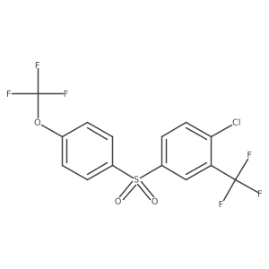 (4-Chloro-3-trifluoromethyl)-(4'-trifluoromethoxy)diphenylsulfone Structure