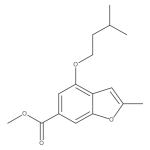 Methyl 4-(isopentyloxy)-2-methylbenzofuran-6-carboxylate Structure