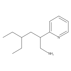 4-Ethyl-2-(pyridin-2-yl)hexan-1-amine结构式