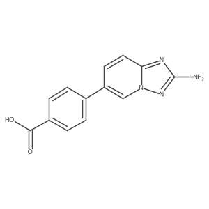 4-(2-Amino[1,2,4]triazolo[1,5-a]pyridin-6-yl)benzoic acid结构式