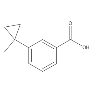 3-(1-Methylcyclopropyl)benzoic acid Structure