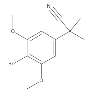 2-(4-Bromo-3,5-dimethoxyphenyl)-2-methylpropanenitrile结构式