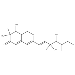 3-[(E)-3,4-dihydroxy-3,5-dimethylhept-1-enyl]-7,8-dihydroxy-7-methyl-8,8a-dihydro-1H-isochromen-6-one Structure