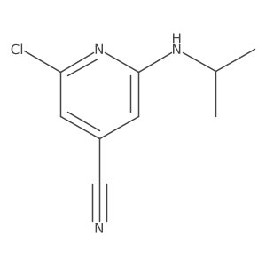 2-Chloro-6-(isopropylamino)isonicotinonitrile Structure