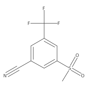 3-(Methylsulfonyl)-5-(trifluoromethyl)benzonitrile Structure