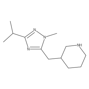 3-{[1-methyl-3-(propan-2-yl)-1H-1,2,4-triazol-5-yl]methyl}piperidine Structure