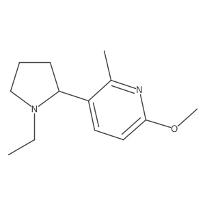 3-(1-Ethylpyrrolidin-2-yl)-6-methoxy-2-methylpyridine结构式