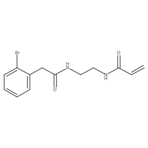 N-{2-[2-(2-bromophenyl)acetamido]ethyl}prop-2-enamide结构式