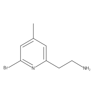 2-(6-Bromo-4-methylpyridin-2-YL)ethanamine结构式