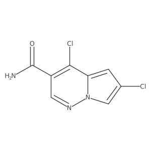 4, 6-Dichloropyrrolo[1,2-b]pyridazine-3-carboxamide结构式
