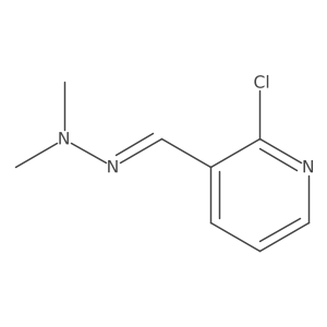 2-Chloro-3-((2,2-dimethylhydrazineylidene)methyl)pyridine结构式