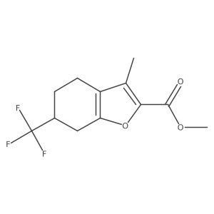 Methyl 3-methyl-6-(trifluoromethyl)-4,5,6,7-tetrahydrobenzofuran-2-carboxylate Structure