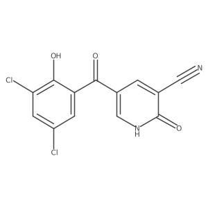 3-Pyridinecarbonitrile, 5-(3,5-dichloro-2-hydroxybenzoyl)-1,2-dihydro-2-oxo-结构式