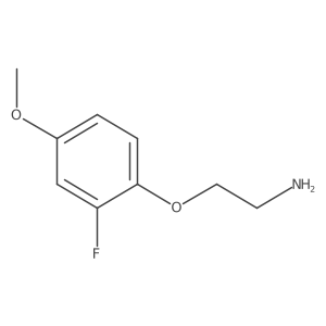 2-(2-Fluoro-4-methoxyphenoxy)ethan-1-amine Structure