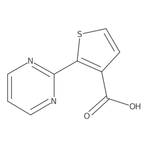 2-(Pyrimidin-2-yl)thiophene-3-carboxylic acid结构式