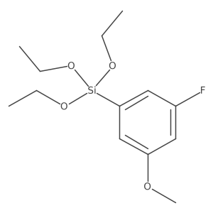 Triethoxy(3-fluoro-5-methoxyphenyl)silane结构式