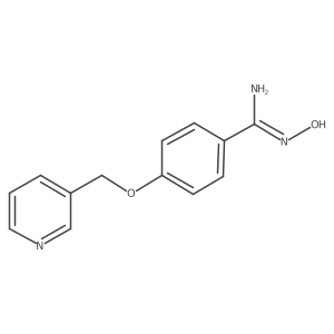 N'-hydroxy-4-(pyridin-3-ylmethoxy)benzene-1-carboximidamide结构式
