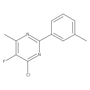 4-Chloro-5-fluoro-6-methyl-2-(3-methylphenyl)pyrimidine结构式