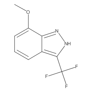 7-Methoxy-3-(trifluoromethyl)-1H-indazole结构式
