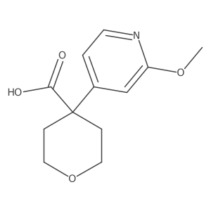 4-(2-Methoxypyridin-4-yl)oxane-4-carboxylic acid结构式